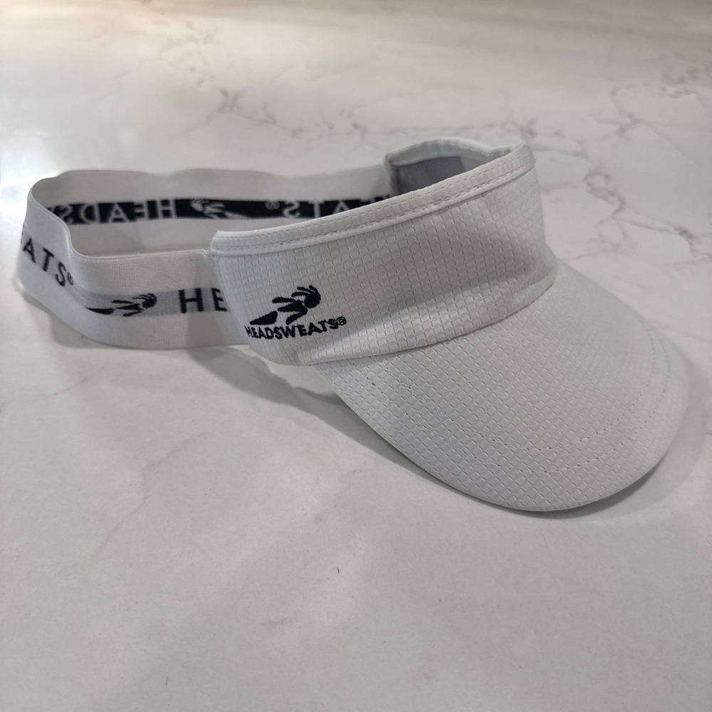 Headsweats Running Hat Visor Large White